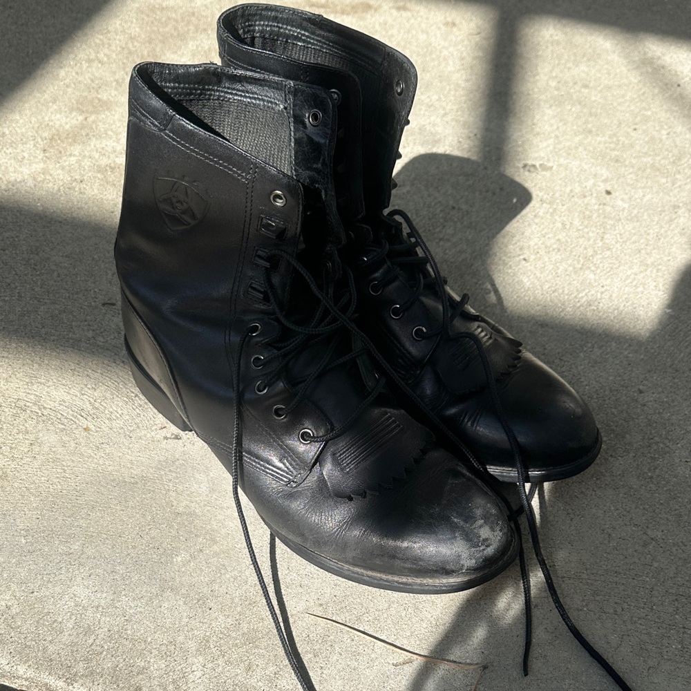Ariat Black Lace Up Boots for Women